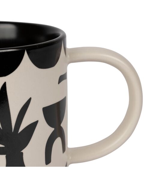 2 Tasses à Thé Minimal noir/blanc - 35cl