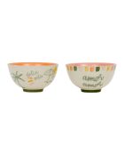 2 Bols Dolce Vita multicolores - D.11.5x6 cm