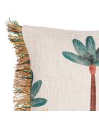 Housse de Coussin en Jute Patchuca vert/écru - 45x45 cm