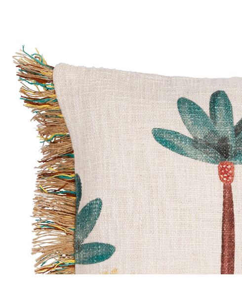 Housse de Coussin en Jute Patchuca vert/écru - 45x45 cm