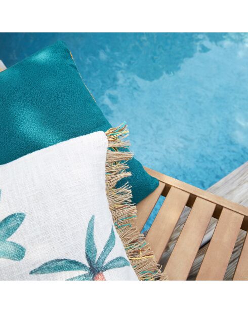 Housse de Coussin en Jute Patchuca vert/écru - 45x45 cm