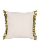 Housse de Coussin en Jute Patchuca vert/écru - 45x45 cm