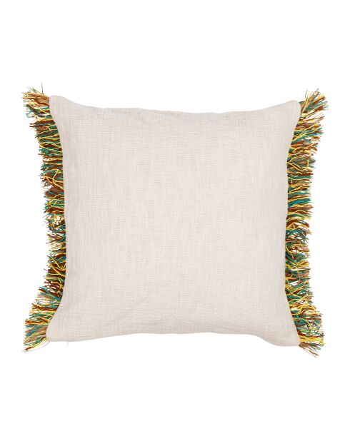 Housse de Coussin en Jute Patchuca vert/écru - 45x45 cm