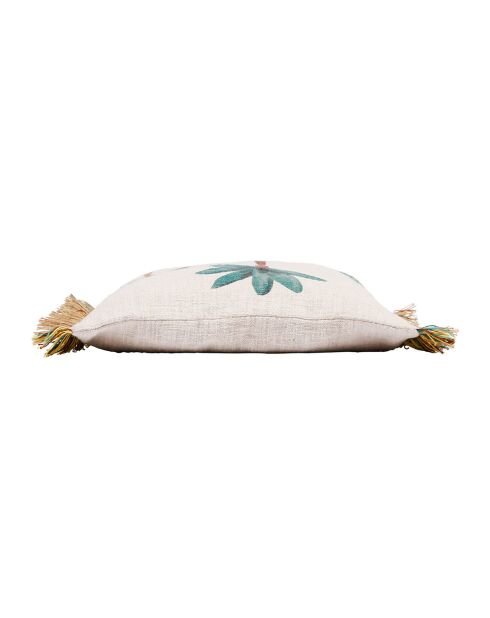Housse de Coussin en Jute Patchuca vert/écru - 45x45 cm