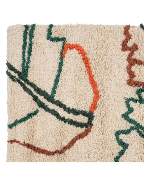 Tapis Tufte Seguia multicolore - 140x95 cm