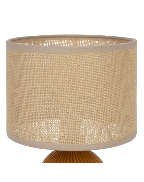 Lampe à Poser en Céramique Essencia curry/écru - D.9.5 cm