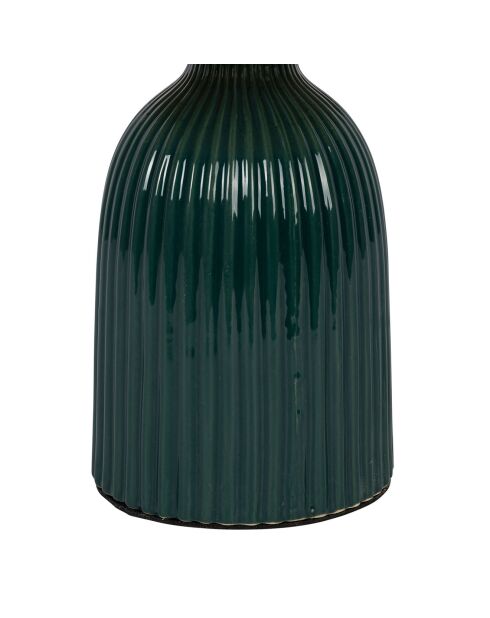 Lampe à Poser en Céramique Essencia émeraude/écru - D.9.5cm