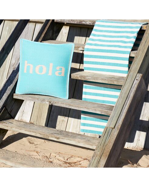 Toalla de baño Palma turquesa - 90x180 cm