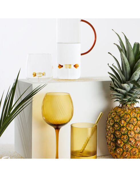 6 Gobelets Champart ambre - 55cl