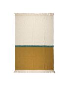 Plaid 100% Coton Neo naturel - 170x130 cm