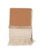 Plaid 100% Coton Neo naturel - 170x130 cm