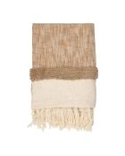 Plaid 100% Coton Klosen naturel - 170x130 cm