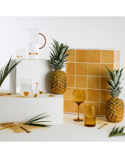 4 Colorea natuurlijke koffiekopjes - 9cl