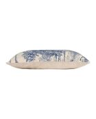 Housse de Coussin Mocoa indigo/écru - 50x30 cm