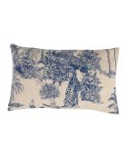 Housse de Coussin Mocoa indigo/écru - 50x30 cm