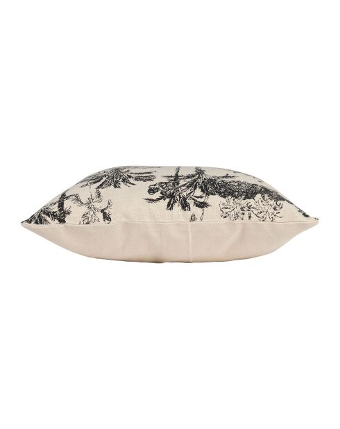 Housse de Coussin Mocoa noir/écru - 45x45 cm