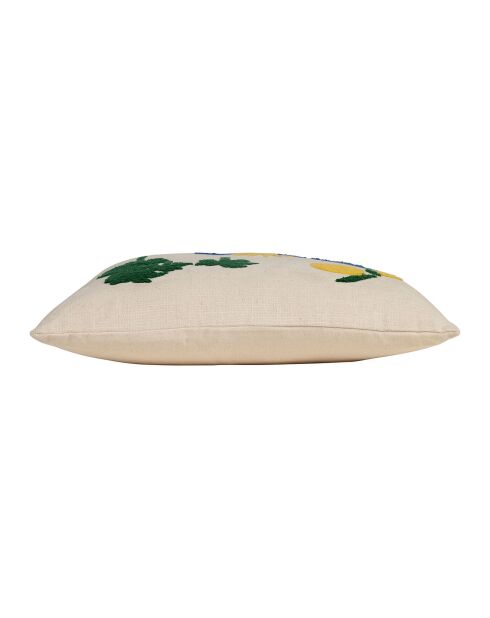 Housse de Coussin Medi jaune/vert - 45x45 cm