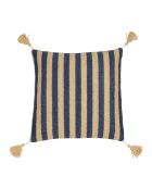 Ext Medi Kissenbezug, Indigo/Natur, 45 x 45 cm