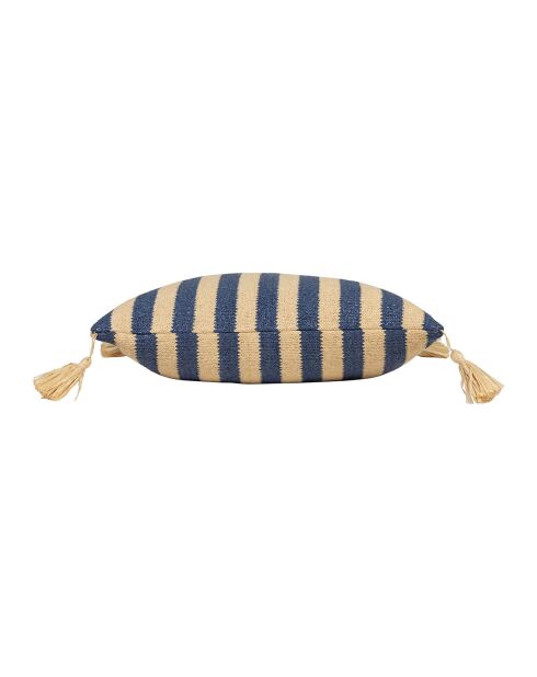 Housse de Coussin Ext Medi indigo/naturel - 45x45 cm