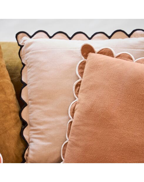 Housse de Coussin Nomadea pêche - 45x45 cm