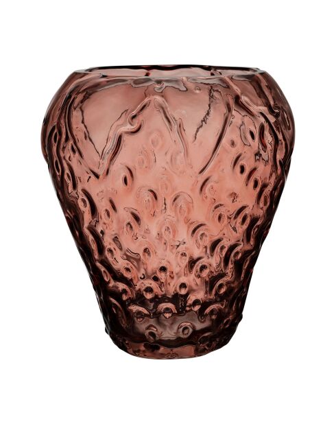 Vase Faise Patchuca grenat - D.22.5x24.5 cm