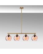 Lustre Benek doré - 80x15x80 cm