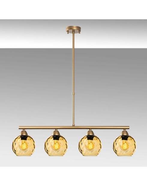 Lustre Benek doré - 80x15x80 cm