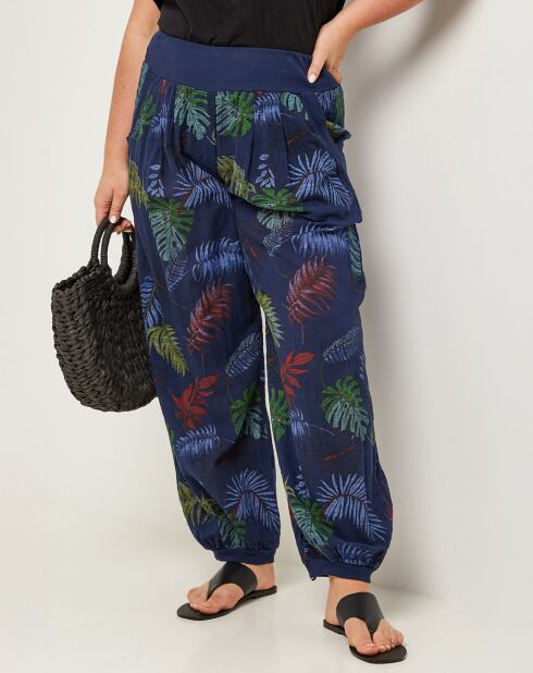 Marineblauwe broek Lina