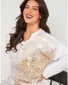 Top Agathe blanc