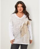Top Agathe blanc