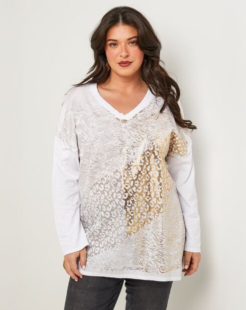 Top Agathe blanc