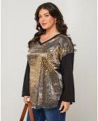 Top Agathe noir