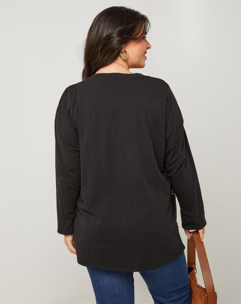 Top Agathe noir