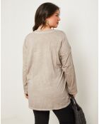 Top Agathe taupe