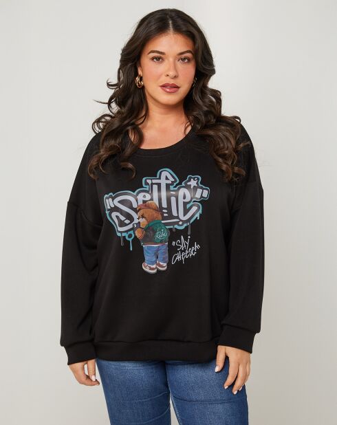 Schwarzer Mia Pullover