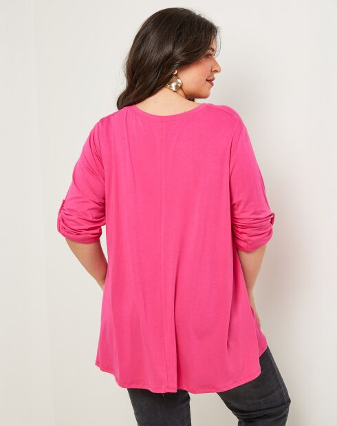 Fuchsiafarbenes Top Julia