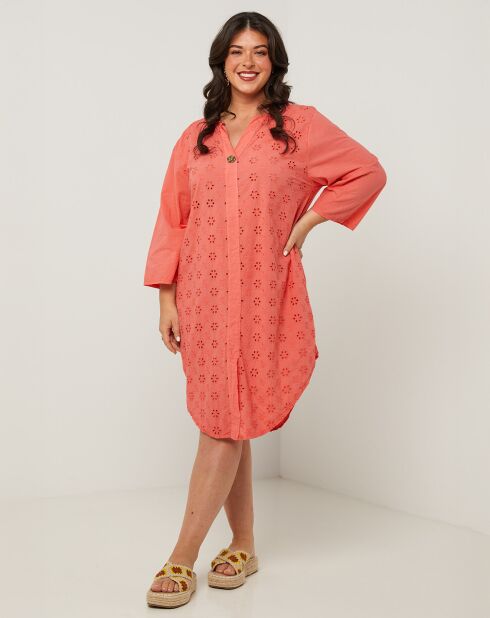 Robe Anna corail