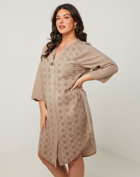 Robe Anna taupe