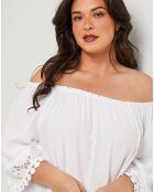 Top Capucine blanc