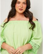 Top Capucine vert
