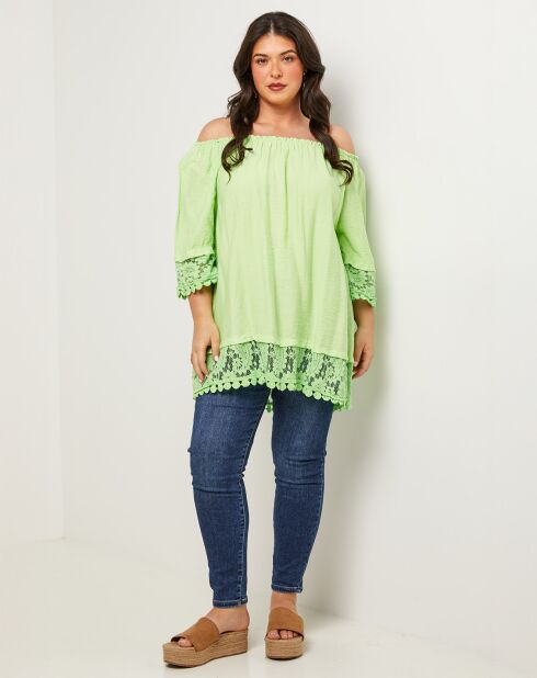 Top Capucine vert