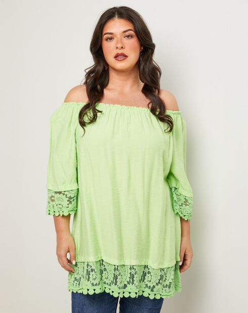 Top Capucine vert