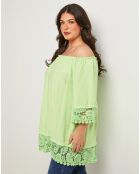 Top Capucine vert