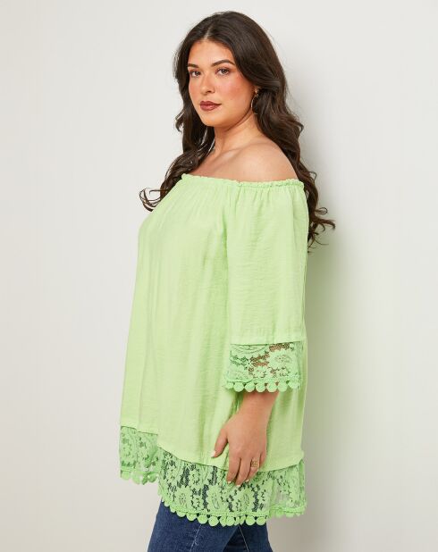 Top Capucine vert
