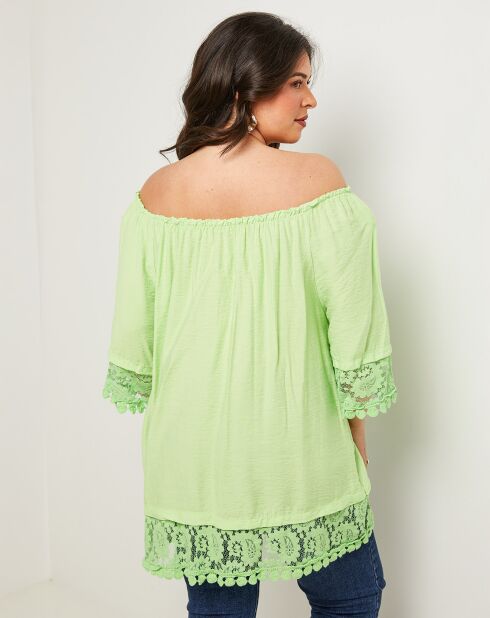 Top Capucine vert