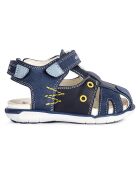Sandales en Cuir Delhi bleu marine