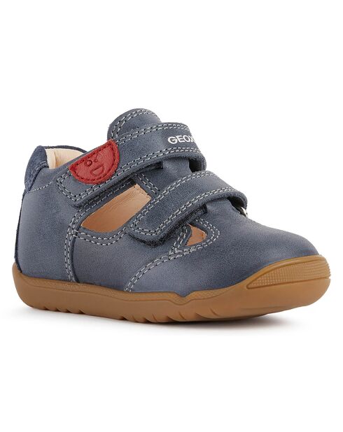 Sandales en Cuir Macchia bleu marine