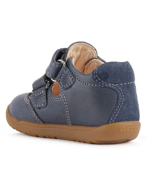 Sandales en Cuir Macchia bleu marine