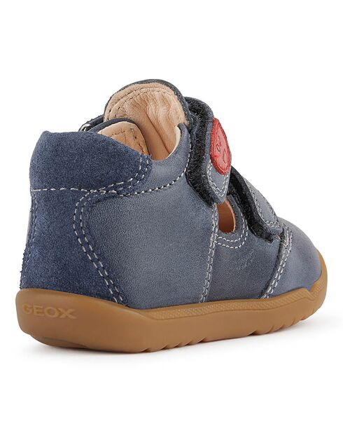 Sandales en Cuir Macchia bleu marine