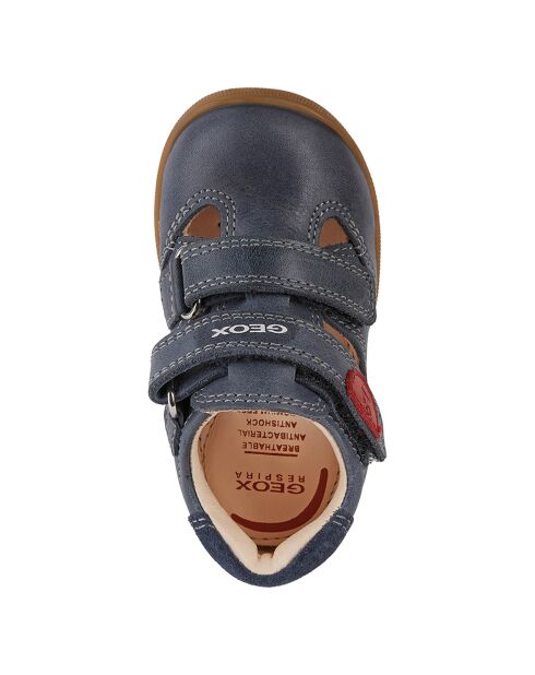 Sandales en Cuir Macchia bleu marine